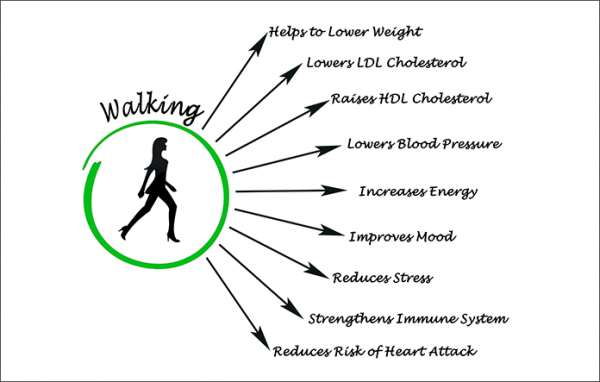 health benefits of walking